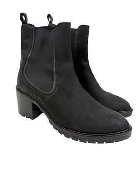 Thursday Boot Company The Knockout Chelsea Boots Matte Black Suede Sz 9.5